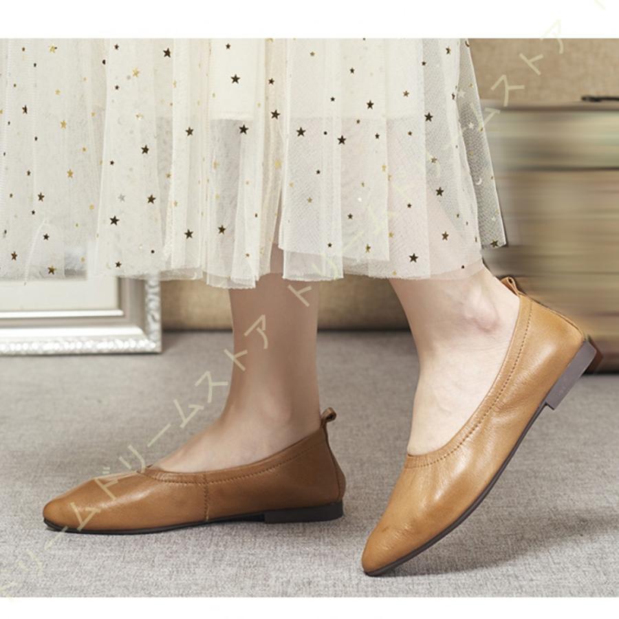 在庫限りッ アウトレット レディース フラット シューズ パンプス ローヒール ペタンコ 靴 歩きやすい 無地 レディース靴 春 柔らかい 軽量 おしゃれ フラットシューズ 履きやすい 完売 n Go Th