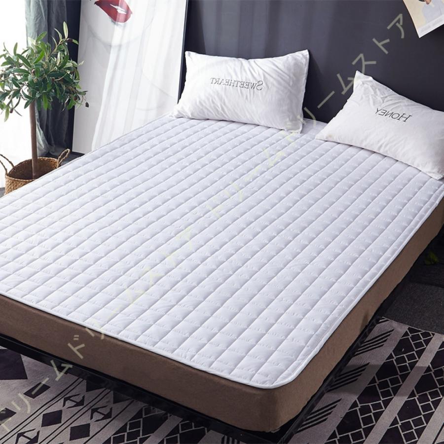 在庫有 清潔 ウォッシャブル べたつきたくない人 吸汗通気 お肌優しい 夏 洗濯機対応 シングル 敷きパッド ベッドパッド 衛生 吸湿性 ソフトマット べっどぱっど 敷きパッド カラー 11