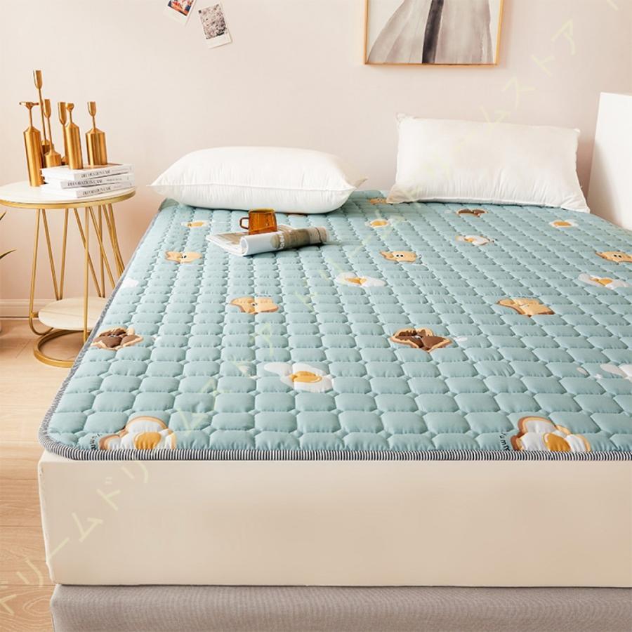 在庫有 清潔 ウォッシャブル べたつきたくない人 吸汗通気 お肌優しい 夏 洗濯機対応 シングル 敷きパッド ベッドパッド 衛生 吸湿性 ソフトマット べっどぱっど 敷きパッド カラー 11