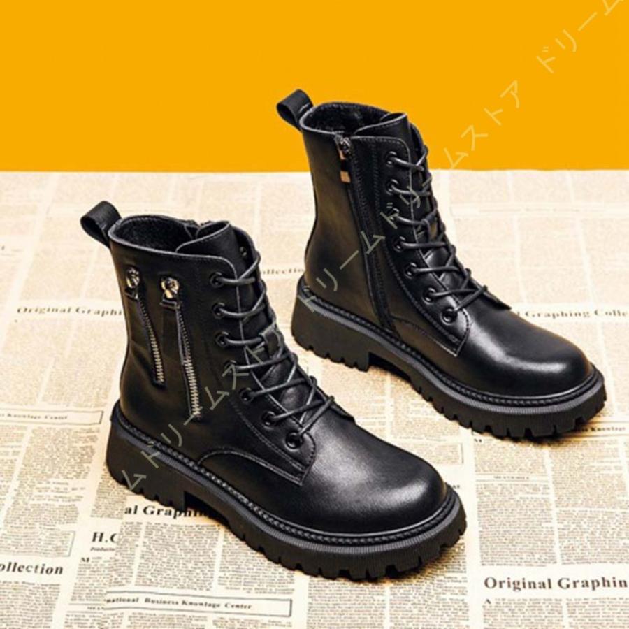 アウトレット 送料無料 マーティンシューズ ショートブーツ 冬用 レディーズ 裏ボア 防寒 保暖 ウィンターブーツ 革靴 編み上げブーツ スノーブーツ 綿靴 レースアップ 歩き安い スノーシューズ ブーツ サイズ 22 5cm Www Mobilite Fr Sodexo Com