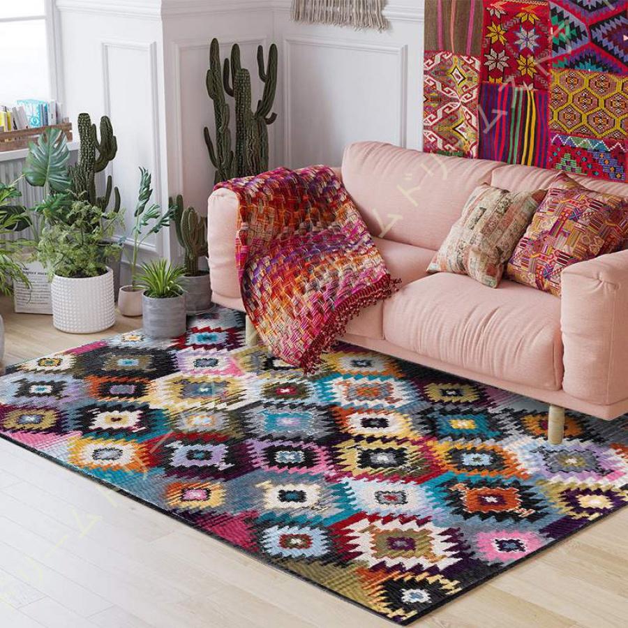民族柄ラグ ラグ マット 抗菌防臭 カーペット ネイティブ柄 ペルシャ ラグマット 絨毯 じゅうたん リビング アジアンラグ らぐ アジアン オールシーズン 長方形 M3l C57 Y3n ドリームドリームストア 通販 Yahoo ショッピング