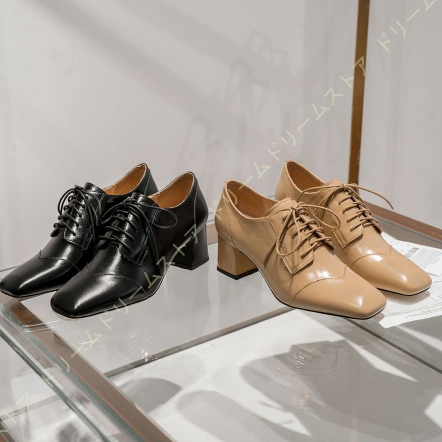 オンラインストア廉価 おじ靴 レディース レースアップ オックスフォードシューズ 5 5cmヒール チャンキーヒール マニッシュ シューズ 疲れない 痛くならない コンフォート オンラインストアサイト Ssl Daikyogo Or Jp