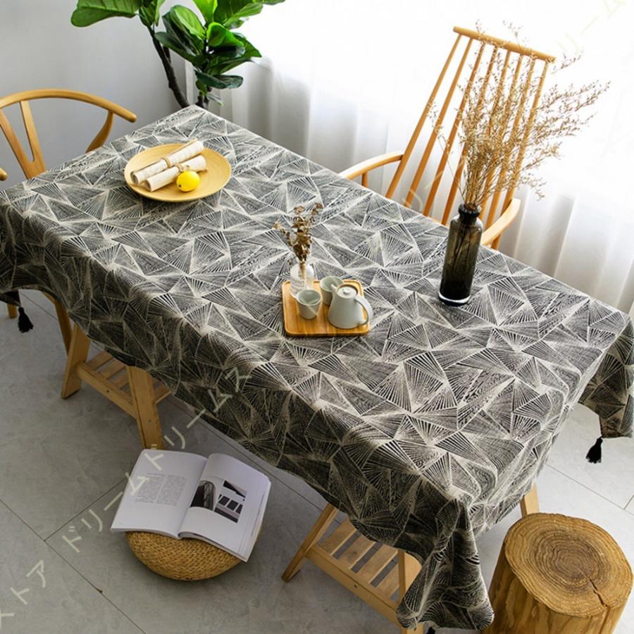 お正月 テーブルクロス テーブルランナー 黒 おしゃれ 撥水 モダン 幾何学柄 綿麻 コットン ダイニング テーブル カバー 多用途 インテリア キッチン用品 O8y Dgr M90r3p ドリームドリームストア 通販 Yahoo ショッピング