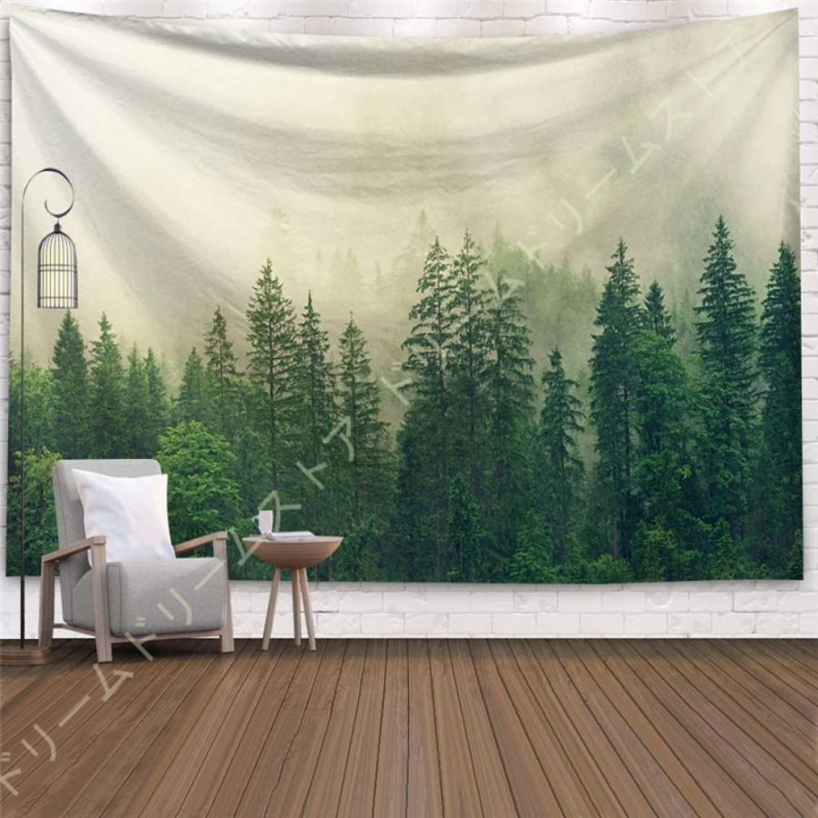 家具 インテリア 履き心地 タペストリー ファンタジーの森のタペストリー 大判タペストリー リビングルーム 森林 ストリーム カエデの葉 樹木 日光 自然風景 遮光 部屋 アパート モダン 1ly9nkwz0x Www Kbdav Ac In