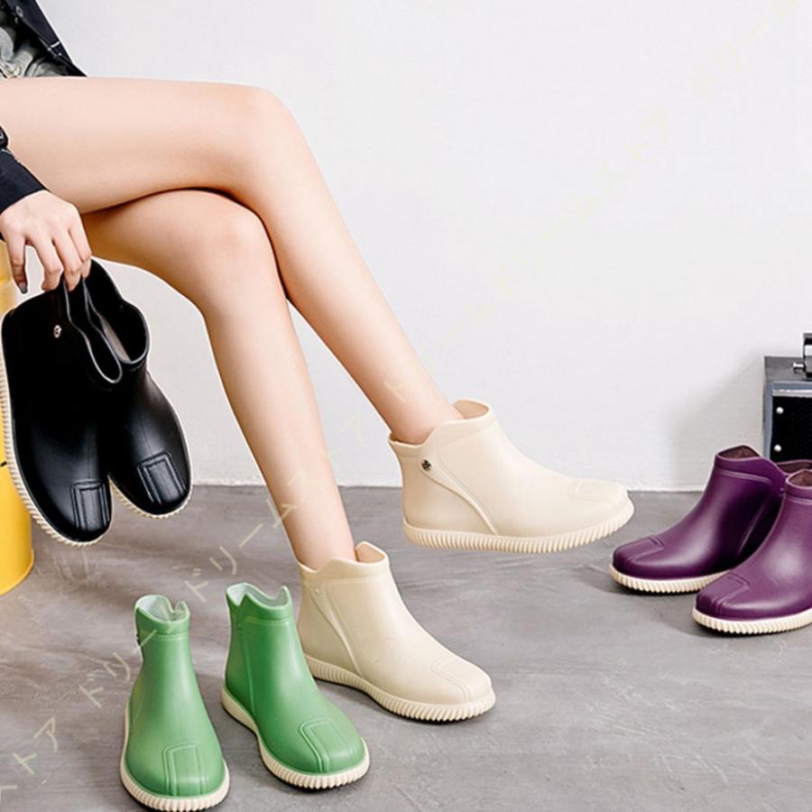 ショート レインブーツ ガーデニング ブーツ レインシューズ おしゃれ 軽量 雨靴 長靴 防水 レインスニーカー レディース ショート レインブーツ 完全防水 Wyspns2ldl Godawaripowerispat Com