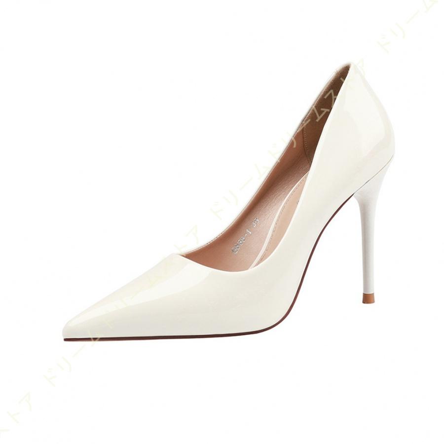 エナメル パンプス 結婚式 パンプス ピンヒール ハイヒール ポインテッドトゥ 10 5cmヒール レディース パンプス 美脚 パンプス 走れる 四季通用 秋冬 入学式