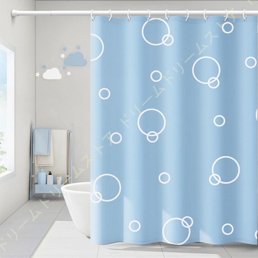 新しく着き シャワーカーテン 100×180 ネイビー 浴室 バス用品 防カビ 速乾 シャワーカーテン 100×180 ネイビー 浴室 バス用品 防カビ 速乾★