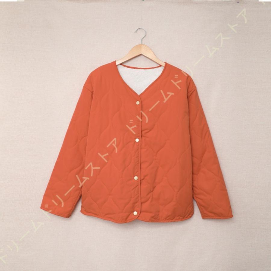 人気商品 キルティングジャケット 秋 キルトコート 韓国ファッション 体型カバー 春服 暖かい ゆったり ブルゾン 羽織り ライトアウター Vネック レディース ダウンコート カラー 黒 Dev Cloudenergi Com