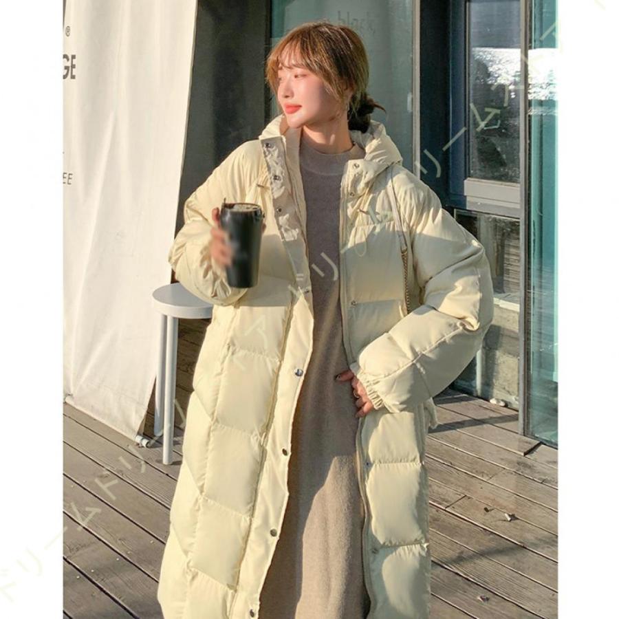 中綿 ロング フード付き コート アウター レディース 冬 軽くてあったか 冬服 ジャケット 秋冬物 中綿コート 学生 暖かい 大きいサイズ トップス ジャンパー