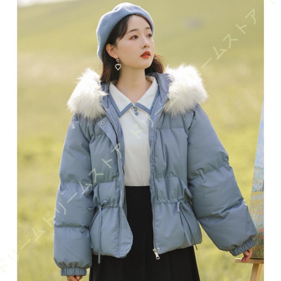 ダウンジャケット スリム 中綿ジャケット レディース ダウンコート 防寒 レディース アウター 冬 春 フード付き 冬 ショート丈 厚手コート シンプル スリム 秋冬 軽い ジャケット Tcg Cpp 22oo4 ドリームドリームストア