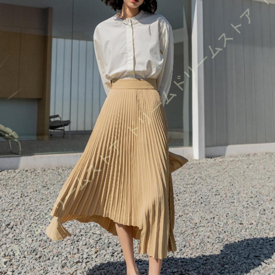 大きいサイズ フレアスカート 春 夏 レディース 無地 ロングスカート Aライン スカート ひざ丈 カジュアル ミドル丈 上品 ニットスカート プリーツスカート