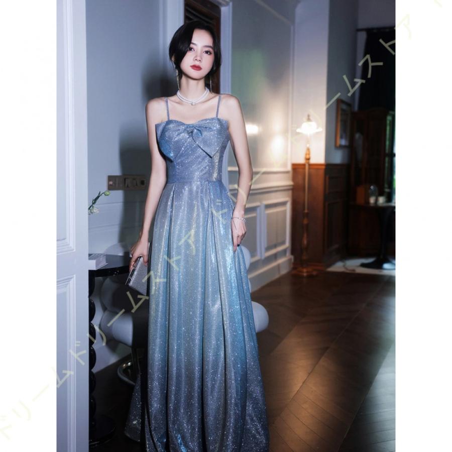 ロング丈 ウェディグドレス キャミソール 海外挙式 花嫁二次会 ワンピース スレンダーライン プリンセスラインドレス 披露宴 結婚式 レディース キラキラ