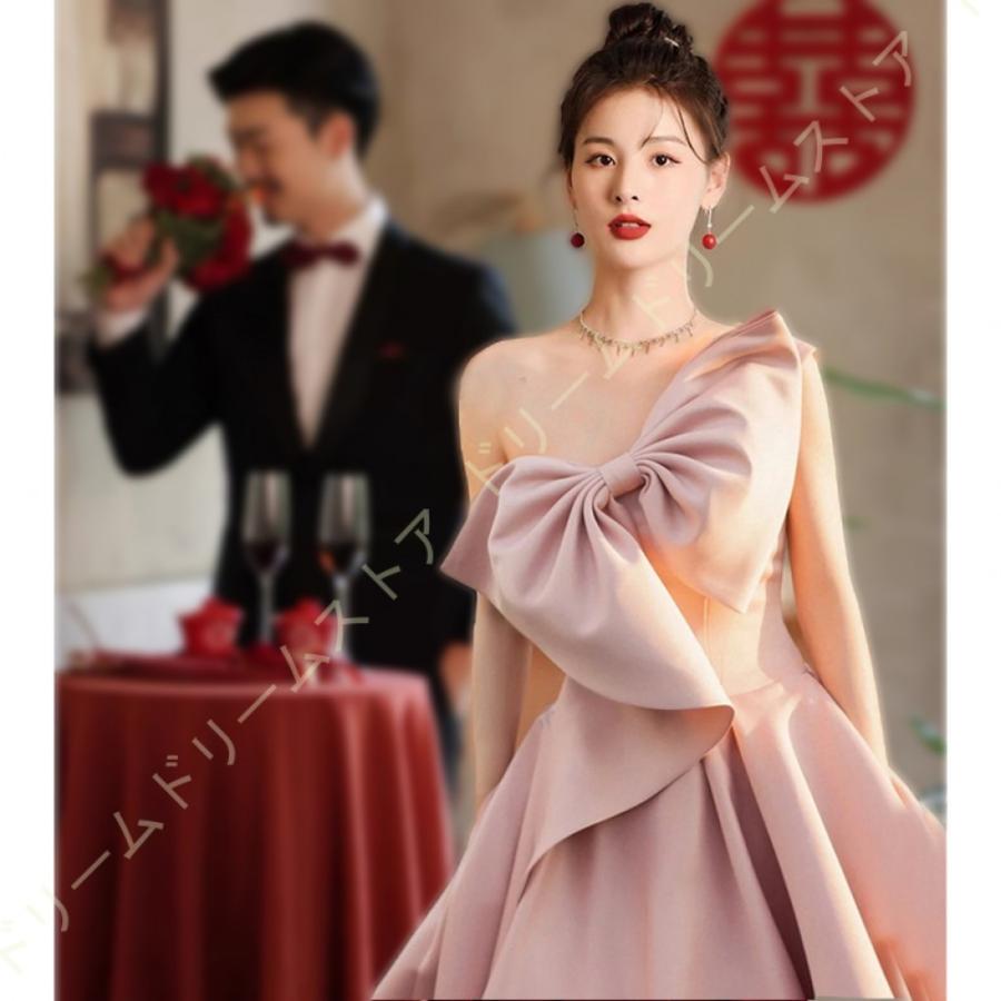 円 最低価格の シンプル ワンピース 食事会 レディース ロング丈 結婚式 フォーマル ワンショルダー 着痩せ ロングドレス プリンセス 春 秋 コンサート イブニングドレス