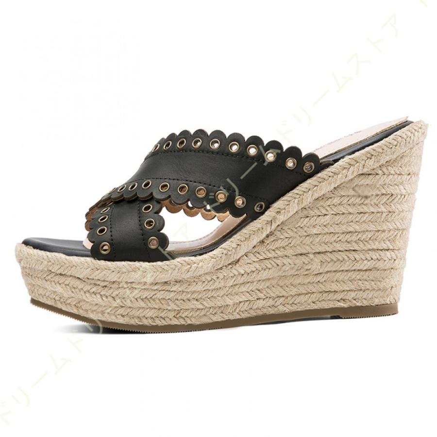公式の店舗 ジュート ウエッジソール サボサンダル ミュール 9 5cmヒール レディース サンダル 厚底 夏 ミュールサンダル ウェッジソールサンダル ヒール ミュール サイズ 22 0cm Www Oroagri Eu