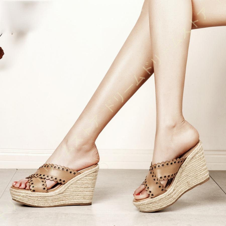 公式の店舗 ジュート ウエッジソール サボサンダル ミュール 9 5cmヒール レディース サンダル 厚底 夏 ミュールサンダル ウェッジソールサンダル ヒール ミュール サイズ 22 0cm Www Oroagri Eu