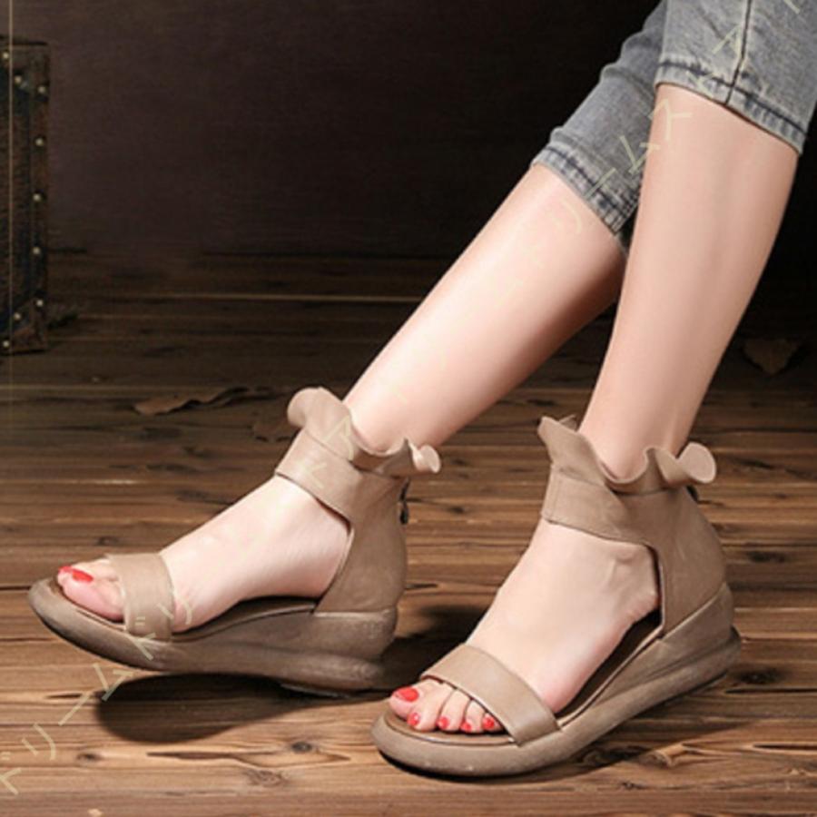 22春夏新色 サンダル 厚底 レディース 手つくり 可愛い サンダル ウェッジソール タッセル付き ローヒール ぺたんこ お年寄りシューズ おしゃれ ヴィンテージ グラディエーターサンダル サイズ 25 0cm Www Crkvasvetogmarka Rs