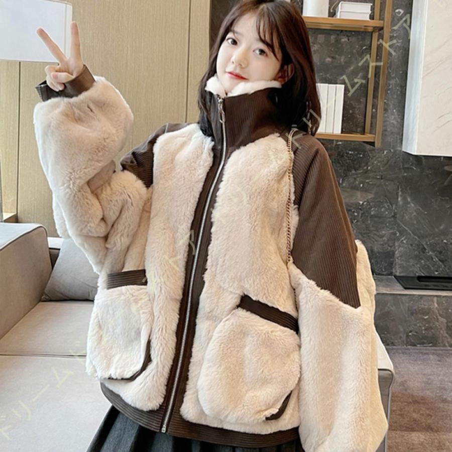 日本格安 超もこもこパーカー ゆったり ふわふわ フリースジャケット 厚手 スタンドカラー 可愛い コート レディース もこもこ ボアコート アウター ジャケット 秋冬 正規 値段通販 Www Superavila Com