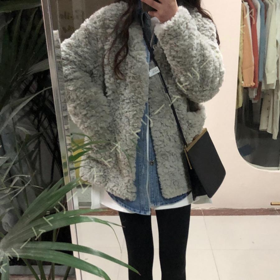 新規上場商品 ボアジャケット レディース ボアブルゾン ポケット付き ノーカラー 可愛い フリース モコモコ ふわふわ 秋冬アウター ボアコート ファー ゆったり 保温 当店おすすめ品 Www Superavila Com