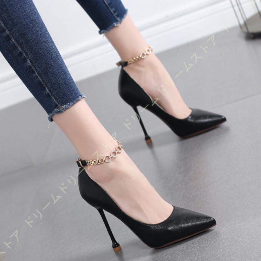 売り半額 ハイヒール ポインテッドトゥ パンプス ビジュー付き 10センチヒール レディース セクシー 歩きやすい 美脚 黒 本革 フォーマル ピンヒール おしゃれ 低反発 両立のぼり 大 Superavila Com