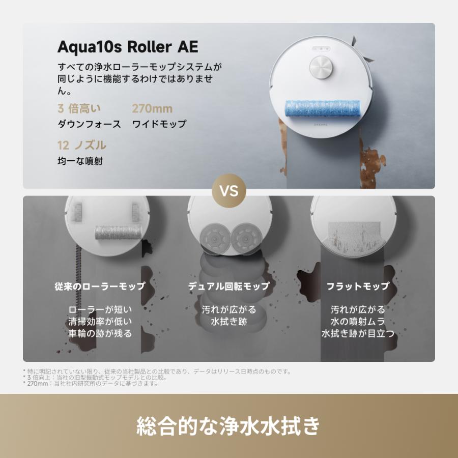 dreame (ドリーミー) Aqua10s Roller AEロボット掃除機 35,000Paの