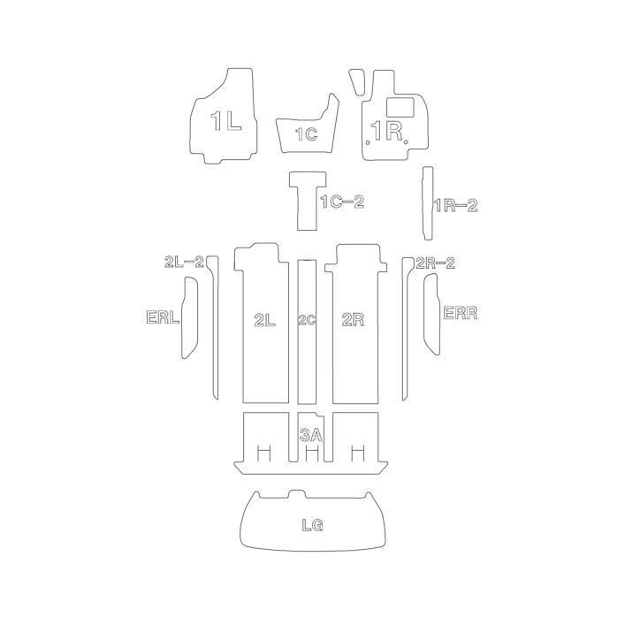 見事な エスティマ フロアマット 50系 H28/6-R1/10 カスタムマット 1台分 Clazzio(クラッツィオ) ET-1537-Y101