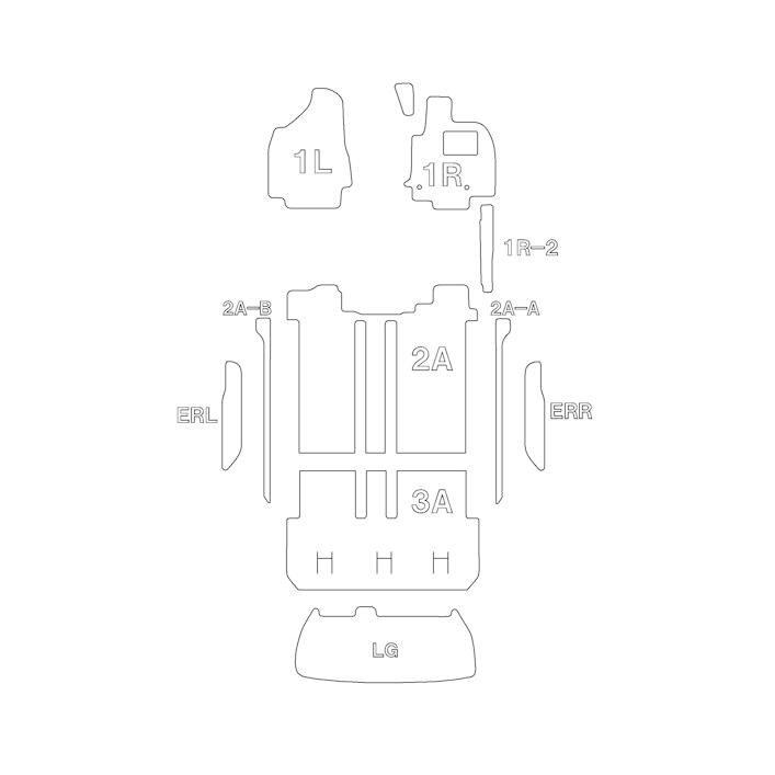 仕入元直送品 エスティマハイブリッド フロアマット AHR20W H28/6-R1/10 カスタムマット 1台分 Clazzio(クラッツィオ) ET-1535-Y106