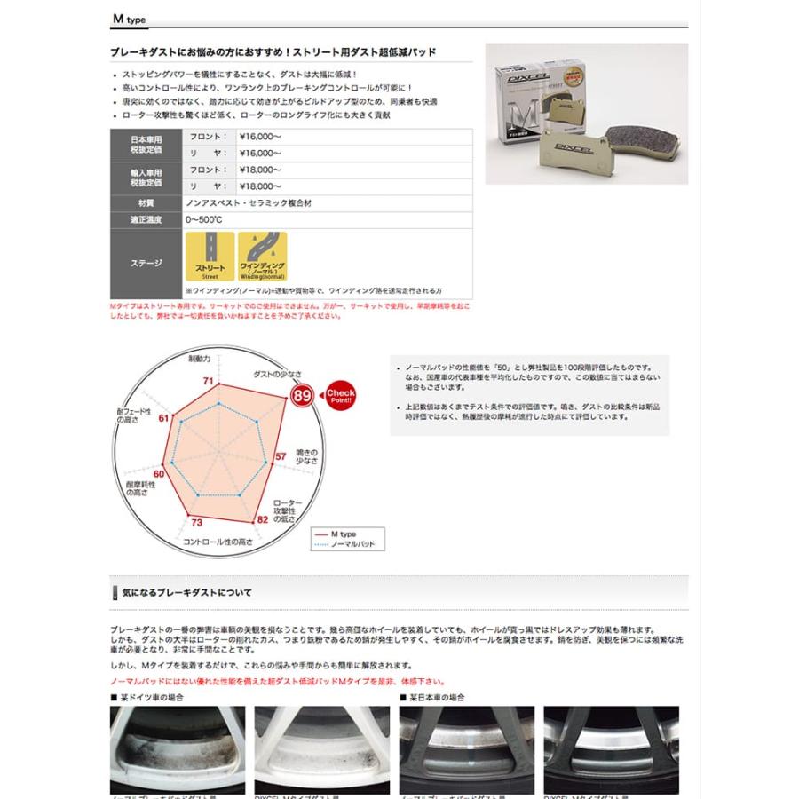 日本最大の  RAブレーキパッド前後セット インプレッサ