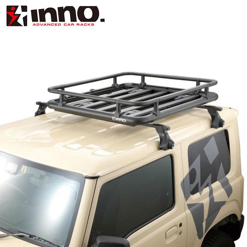 INNO ルーフラック ルーフデッキ100用レールキット ブラック INNO 