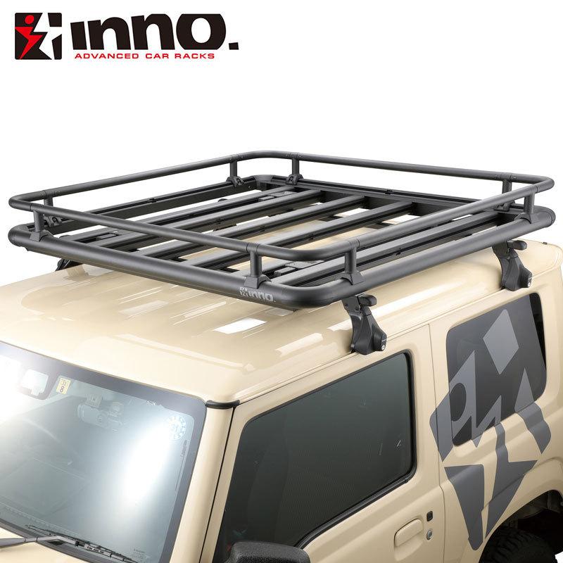 INNO ルーフラック ルーフデッキ140用レールキット ブラック INNO 