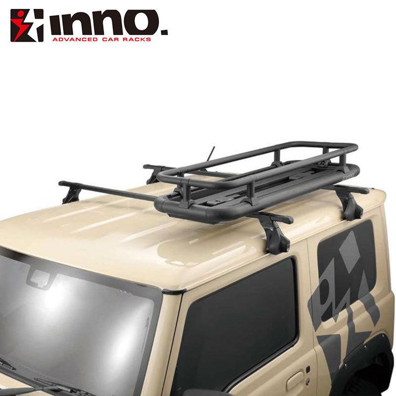 ルーフラック ルーフデッキ45用レールキット ブラック INNO(イノー) IOP56