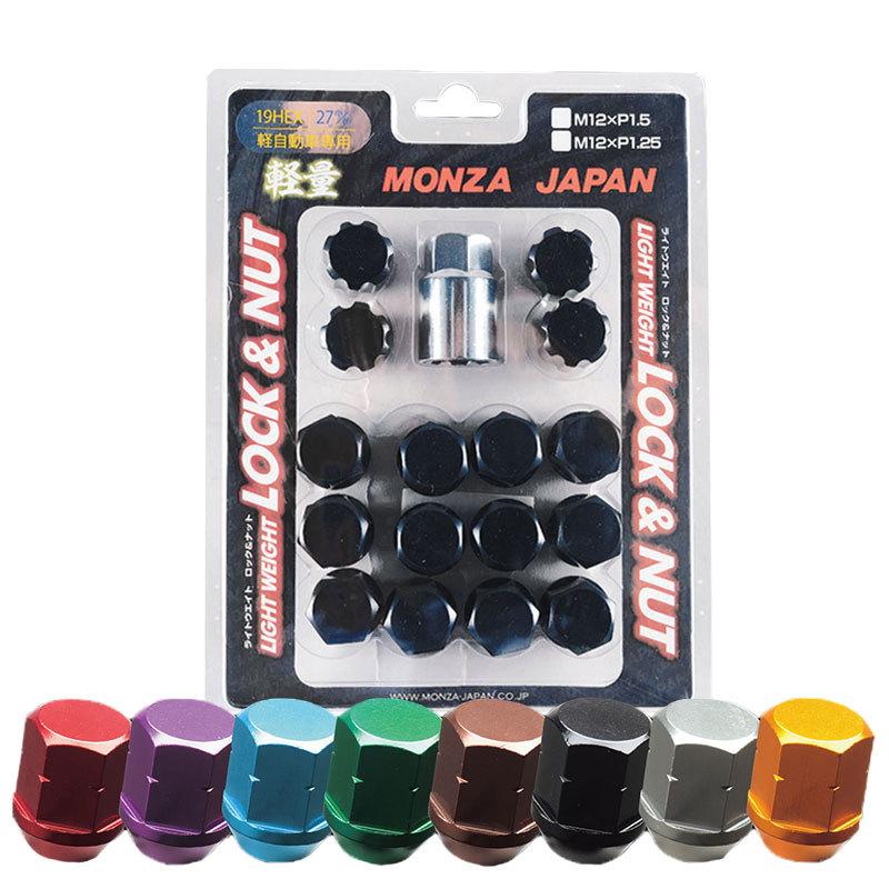 ルークス ホイールナット B40系 M12xP1.5 ロック&ナット 16個セット MONZA(モンツァ) MRN-127