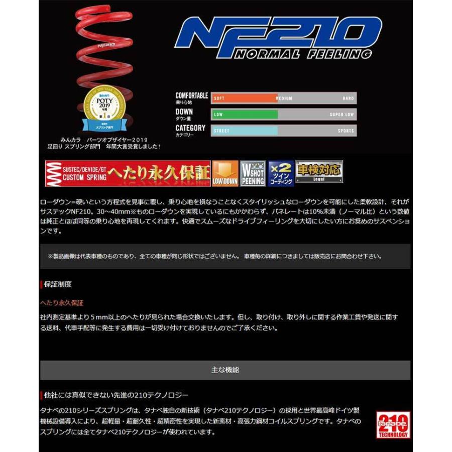 MAZDA3ファストバック ダウンサス BPFP R1/5- サステックNF210 TANABE 