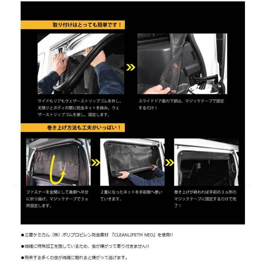 NVキャラバン 防虫ネット E プレミアムGX サイド1面 Uivehicle