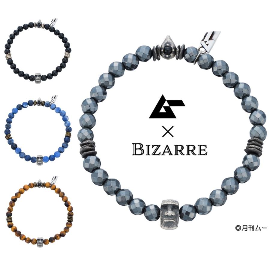 メーカー取り寄せ品  ムー×BIZARRE モアイストーンブレスレット ブレスレット メンズ レディース ブランド 数珠ブレス BBS027｜dreamers