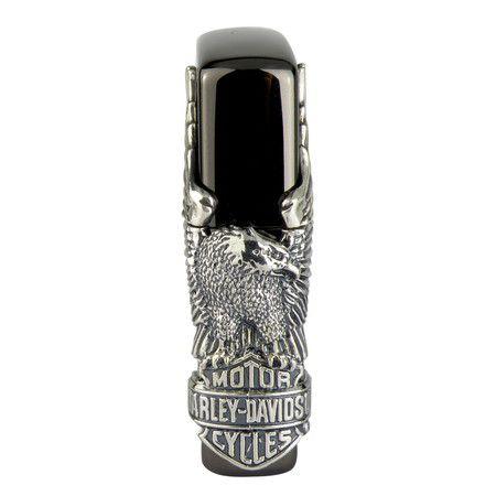 メーカー取り寄せ品 ハーレーダビッドソン HARLEY HDP-02ブラックボディ＆メタリックイーグルジッポー ZIPPO オイルライター ジッポーライターの画像