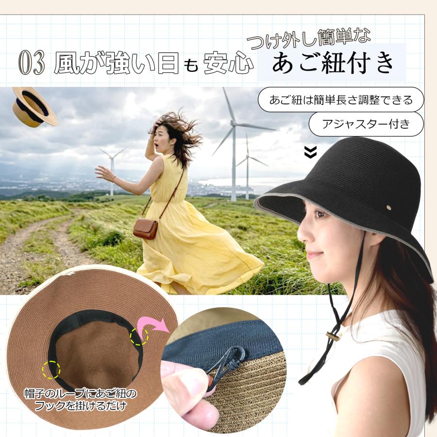 帽子 レディース ハット 麦わら 麦わら帽子 UV UVカット 紫外線 つば広