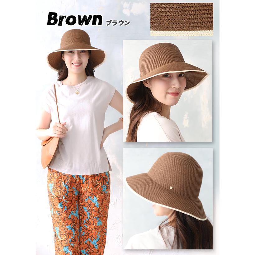 帽子 ハット 麦わら帽子 レディース｜ つば先がおしゃれな
