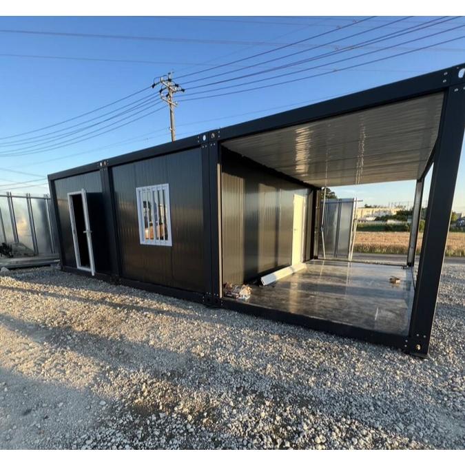 ユニットハウス プレハブ 3連棟 外部エントランス付 事務所 店舗 連結