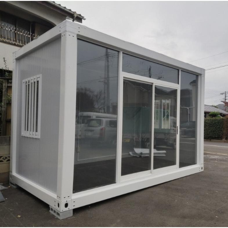 ユニットハウス プレハブ 店舗 ガラスデザイン 事務所 販売店 車庫
