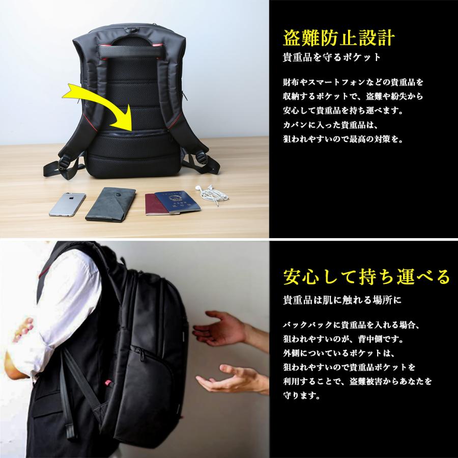ビジネスリュック メンズ リュックサック 軽量 防水 40L大容量 多機能