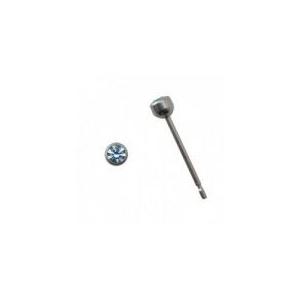 ピアス 低アレルギー 医療用チタンのFDAピアス/アクアマリン | 