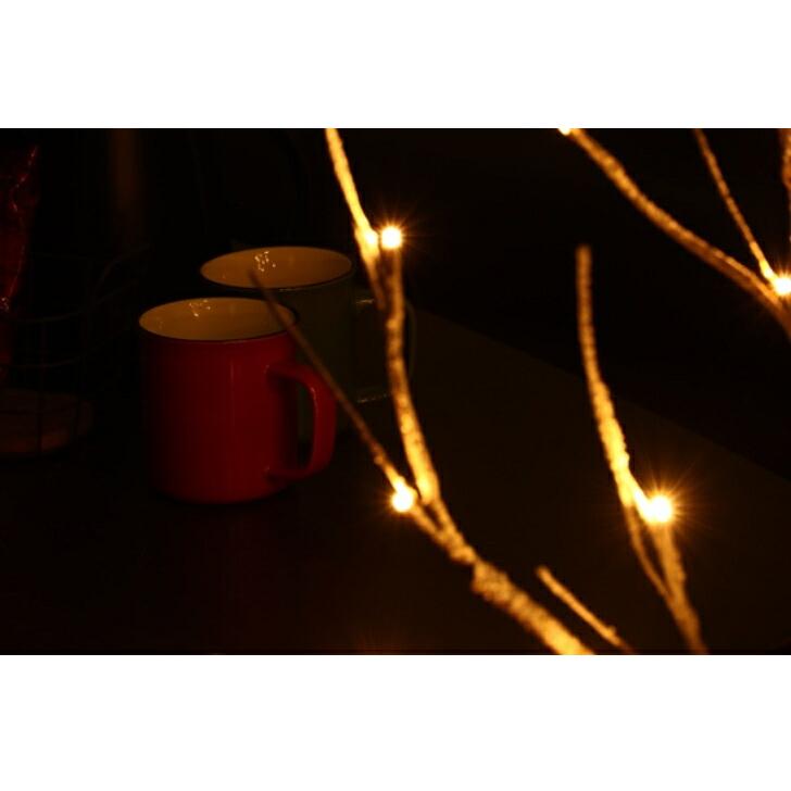 LEDスノーツリー ブラウン90cm M5-MGKFGB90104 MKトレンド ブラウン