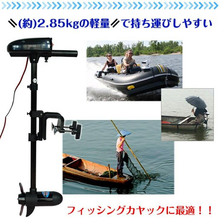 船外機 2馬力 未満 ボート 免許不要 電動 エレキ モーター DC12V 海水