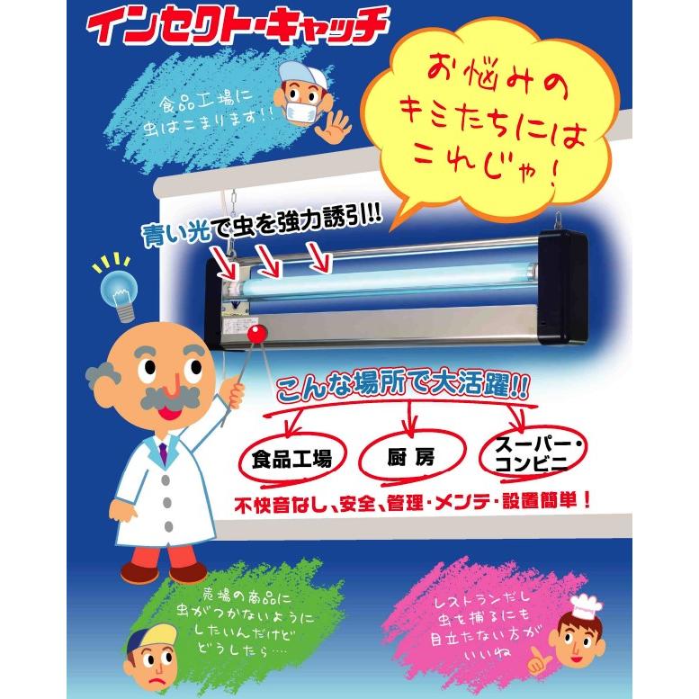 粘着式捕虫器インセクトキャッチ SIC 食品工場 コンビニ 厨房などに