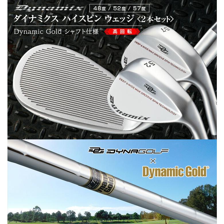 2本セット】ダイナミクス ハイスピンウェッジ ダイナミックゴールド 