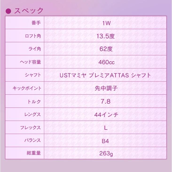 レディース】 ダイナミクスフェミーナ プレミア 超高反発ドライバー