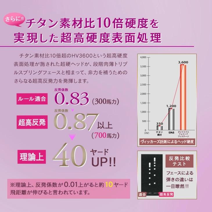 レディース】 ダイナミクスフェミーナ プレミア 超高反発ドライバー