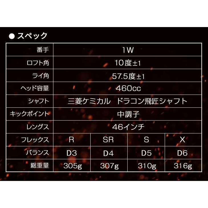 【ルール適合】　ゴルフ クラブ ドライバー カチャカチャ 角度調整 機能 ロフト角10度 マキシマックス ブラックシリーズ ドラコン飛匠シャフト仕様_14