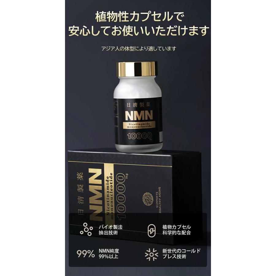 NMN サプリメント 日本製 日清製薬 10000mg 60粒 【エヌエムエヌ 国産