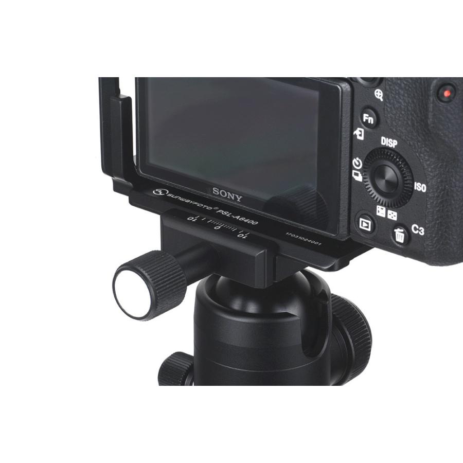 SUNWAYFOTO PSL-a6400 L型クイックリリースプレート Sony ソニー α6400 ボディ専用 アルカスイスタイプ RRSクランプ対応 正規日本代理店｜dreamjapan｜05